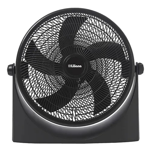 Ventilador de pared y de piso Liliana VTF16P negro con 5 palas, 16" de diámetro 220 V