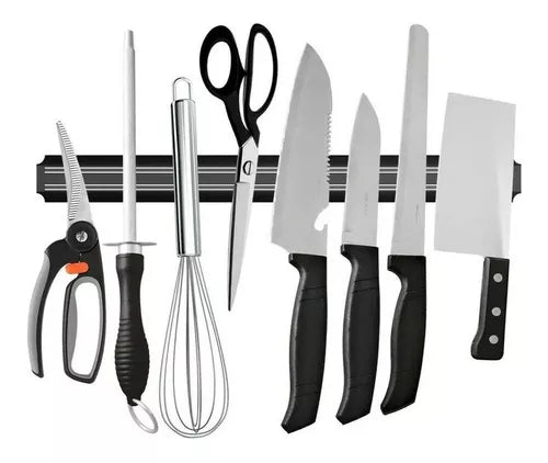 Barra Imantada Magnetica Para Cuchillos 50 Cm Iman De Colgar