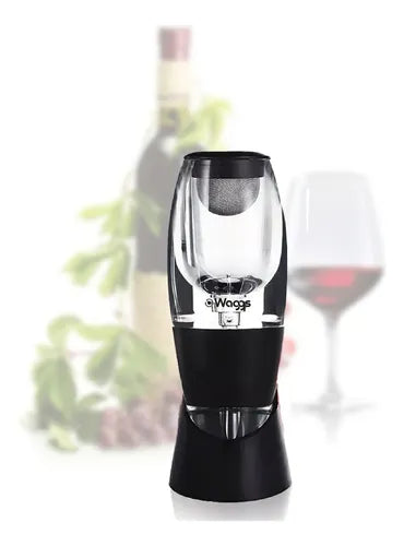 Decantador Aireador Oxigenador de Vino con Filtro y Base Elegante Waggs VINO02